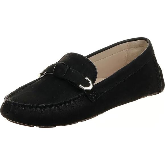 Cole Haan Shoes - NWT Cole Haan Women's Evelyn Bow Driver Loafer, Black Nubuck (AKUYA),Size  5.5